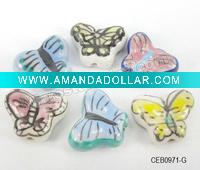 Wholesale Animal porcelain beads, butterfly