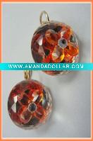 Wholesale Glass Bead & 4 Petals Flower fashion earring jewelry accessories
