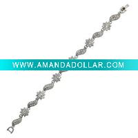 Wholesale Designer Bracelet,Tiny alloy bead with Cz B22772R-C01