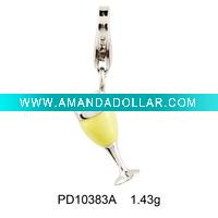 Wholesale 925 sterling silver enamel charm pendant