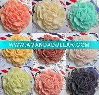 Wholesale Assorted loose beads resin flowers!! factory direct sale!!