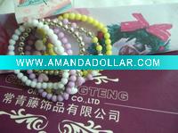 Wholesale 2010 NEW FASHION COLORFUL PLASTIC BEAD BANGLE