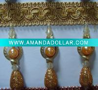 Elegant Curtain Beaded Fringe