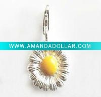 Wholesale charms-sunflower