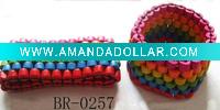 Wholesale colorful wood beads bracelet