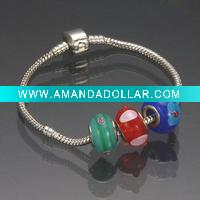Wholesale Brand bracelet with beads and charms