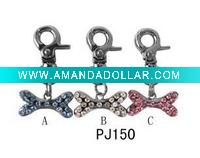 Dot enamel bone charm, pet supplies , WONPET