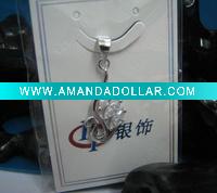 Wholesale wholesale silver charms , rhinestone pendent,brand jewelry