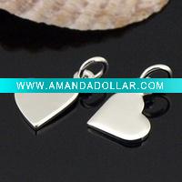 silver heart charm