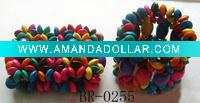 Wholesale colorful wood beads bracelet