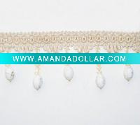 Elegant Acrylic Bead Fringe