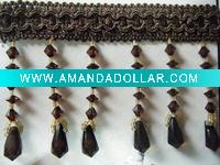 Wholesale Tassel fringe with bead trim