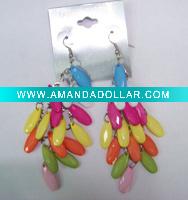colorful beads earrings