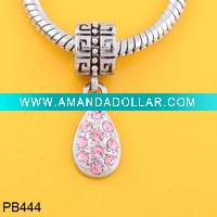 Wholesale PB444 fashion rose rhineston charm