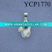 Wholesale YCP1770 Fashion Silver Shoe Charm