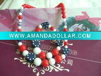 Wholesale 2011 fashion kids beaded necklace