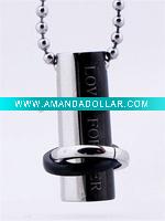 Wholesale 316L Stainless Steel Love Ring Pendant Charms
