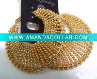 gold bead earrings