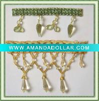 Wholesale Glass bead Fringe