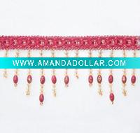 Wholesale Lovely Wave-like Beaded Tassel Fringe