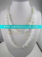 Wholesale crystal necklace,murano necklace,millefiori necklace,glass beads necklace,fashion necklace,fashion jewelry