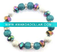 personalized plastic bead bracelet