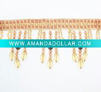Beautiful Wave-like Beaded Tassel Fringe