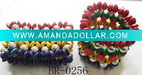 Wholesale colorful wood beads bracelet