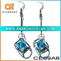 2011 Handmade Stud Crystal Bead Earrings