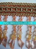 Wholesale kintted bead curtain tassel fringe