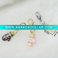 Wholesale fashion alloy enamel cute glove charm(16956)