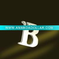 Wholesale Fashion Sterling Silver letters charms