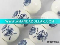 Handmade porcelain beads