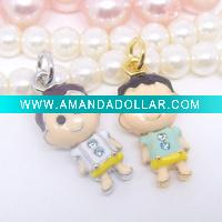 Wholesale 2011 new boy/gun design charm(17252)