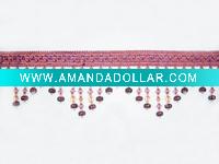 Elegant Acrylic Bead Fringe