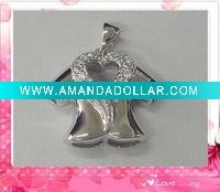 Wholesale 2011 Unique Baby Clothes CZ Charm in 925 Sterling Silver