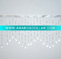 Wholesale Elegant Wave-like Beaded Tassel Fringe