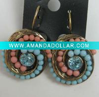 assorted beads studded earrings