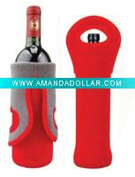 Wholesale Red wine neoprene bag