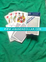 Wholesale french paper playing cards with customer design on back cards and paper tuck box