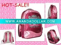 Jacquard school bag in backpack