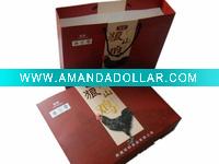 Wholesale OEM offset printed packing paper box and bag set printing