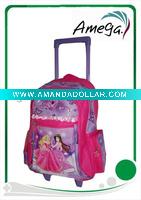 Wheeled school bag for girl