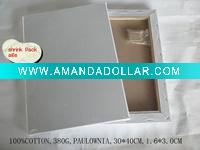 Wholesale blank stretched canvas for paintings paulownia wood