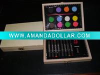 Wholesale wooden stationery set 24pc art coloring set