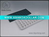 Wholesale 48 lattice rectangle Plastic painting box with soft cover