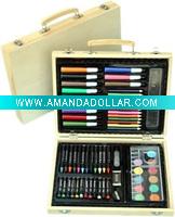 wooden case ART SET