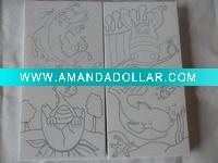Wholesale mini stretched canvas for kids