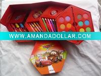 46PCS ART SET IN HEXAGONAL BOX
