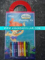 Wholesale stationery set coloring book with crayon